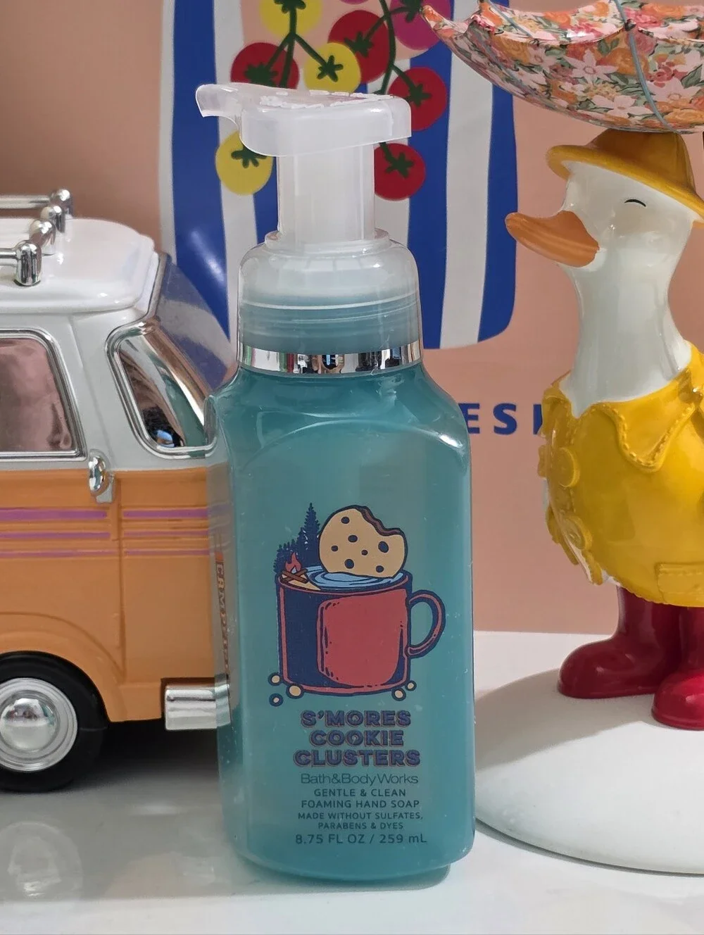 Bath & Body Works S'mores Cookie Clusters Foaming Hand Soap 8oz New RARE